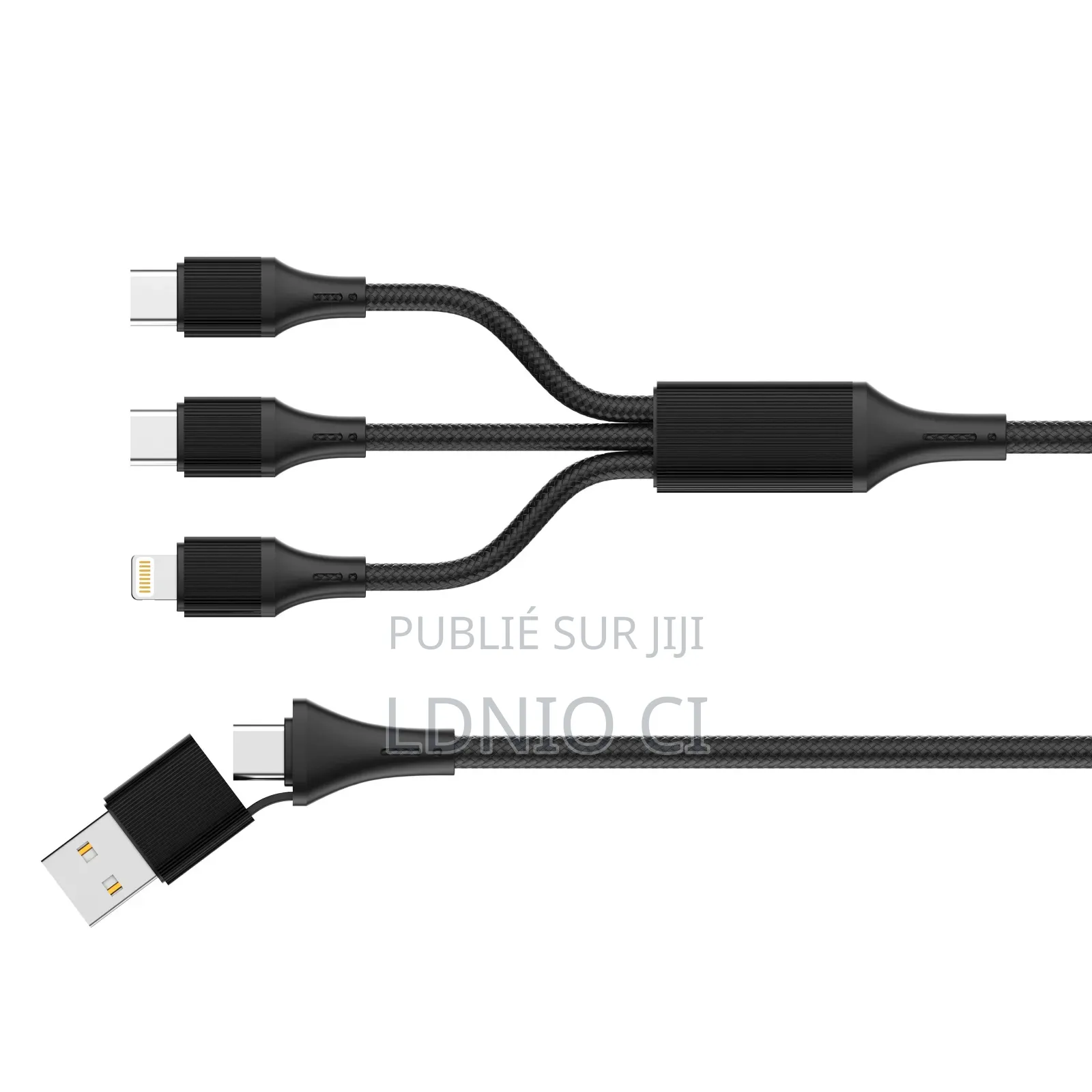 Câble De Charge Rapide Lc97uc, Câble À Charge Rapide 100 W 2 en 3