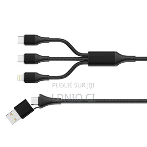 Câble De Charge Rapide Lc97uc, Câble À Charge Rapide 100 W 2 en 3