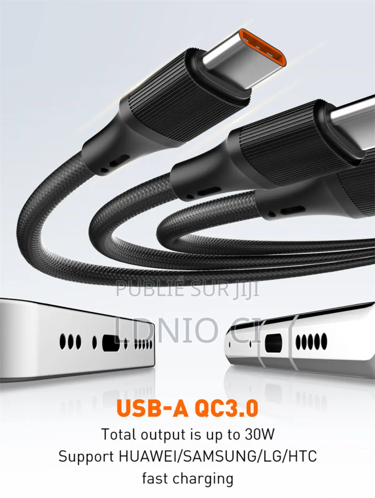 Câble De Charge Rapide Lc97uc, Câble À Charge Rapide 100 W 2 en 3