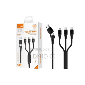 Câble De Charge Rapide Lc97uc, Câble À Charge Rapide 100 W 2 en 3
