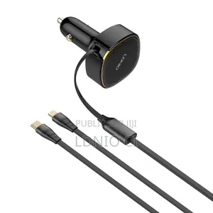 Chargeur De Voiture Ultra-rapide Filaire 30 W Type-c Ou Lightning C107