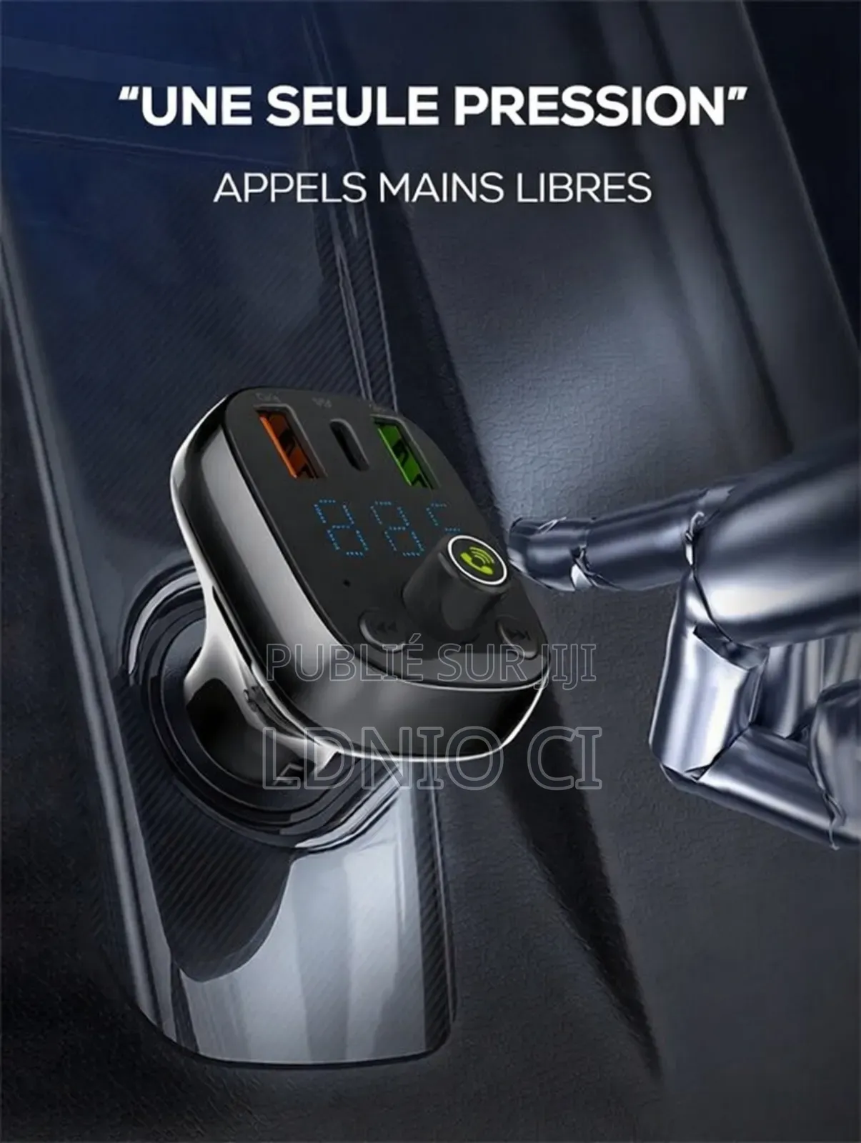 Chargeur De Voiture 30 W Avec Lecteur Bluetooth 5.0 C704q