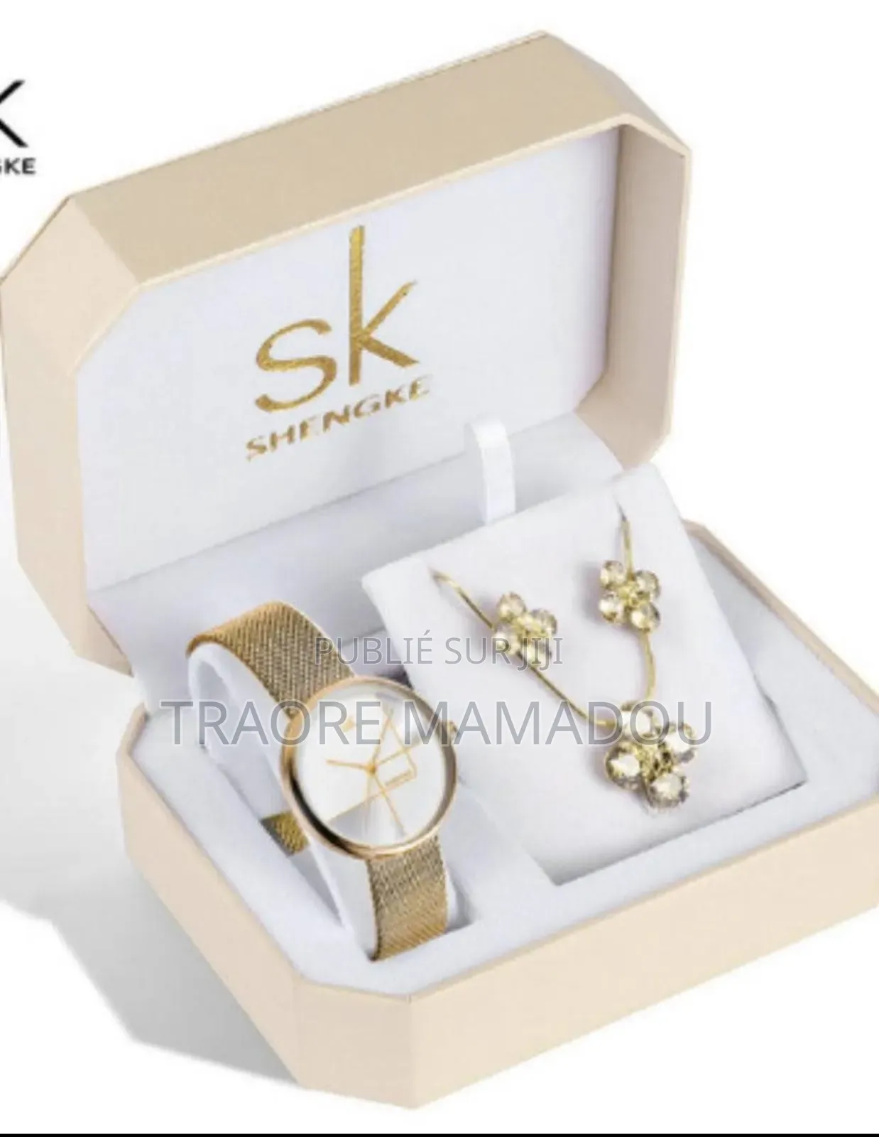 Montre Blanc Neuf Sk Happy Pour Femmes