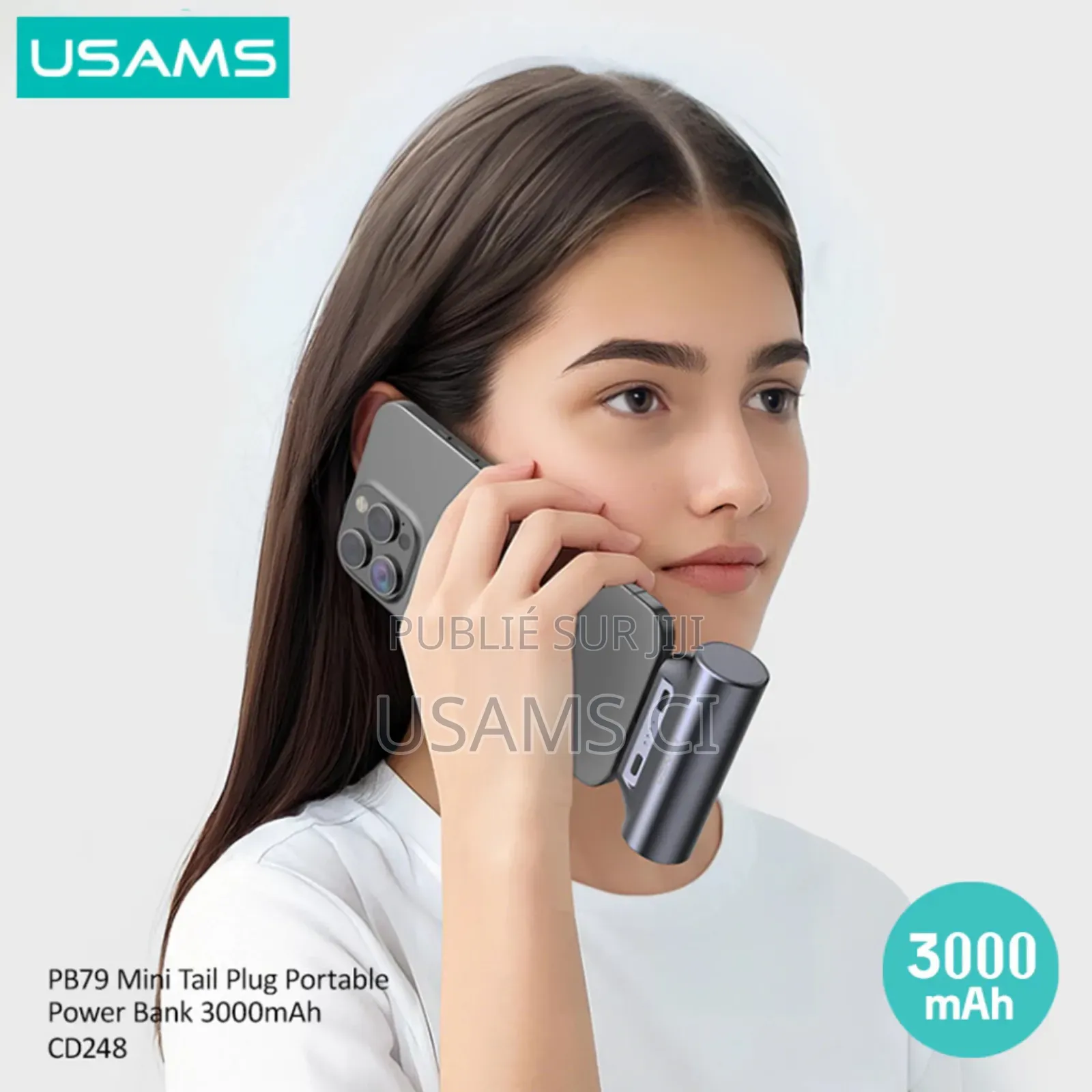Power Bank Mini Portable Cd248 Pb79, 3000 Mah