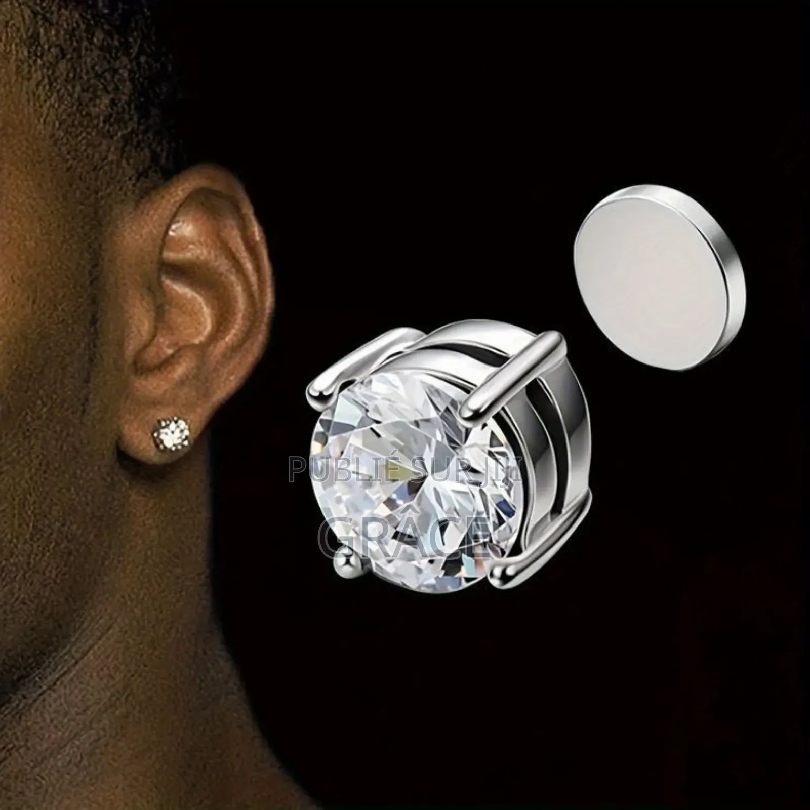 Boucles d'Oreilles Aimant