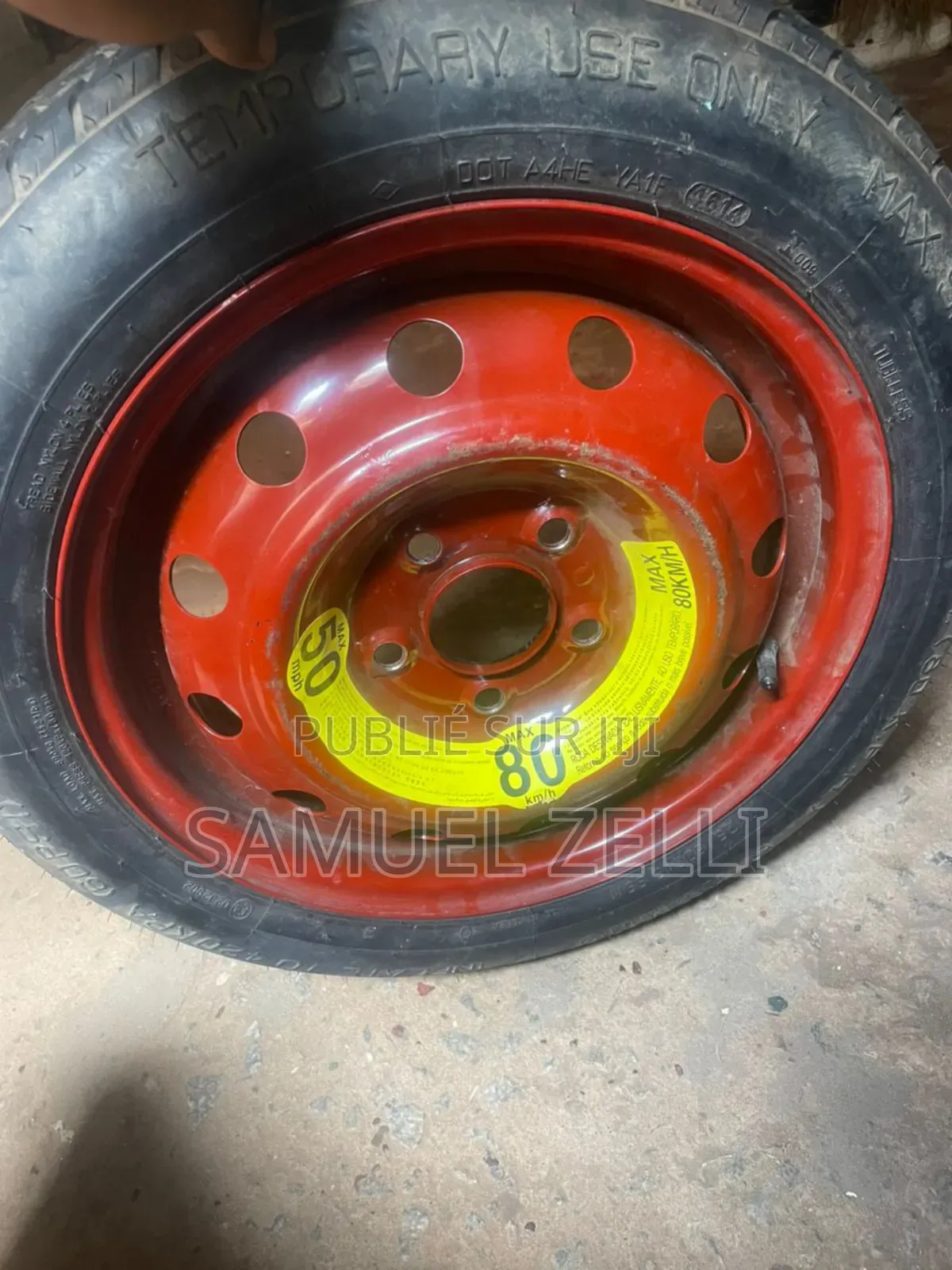 2 Roues De Secours "Galette" – État Neuf – 80 Km/H Max