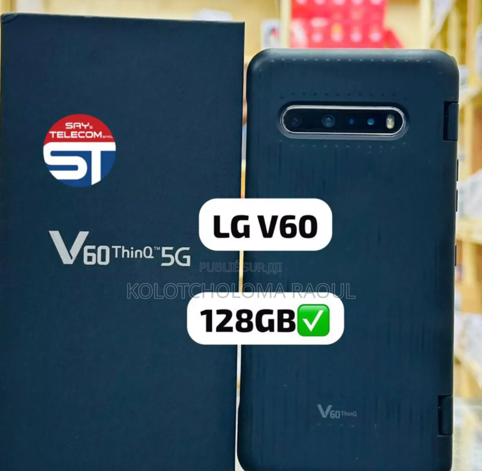 Nouveau LG V60 ThinQ 5G 128 GB Noir