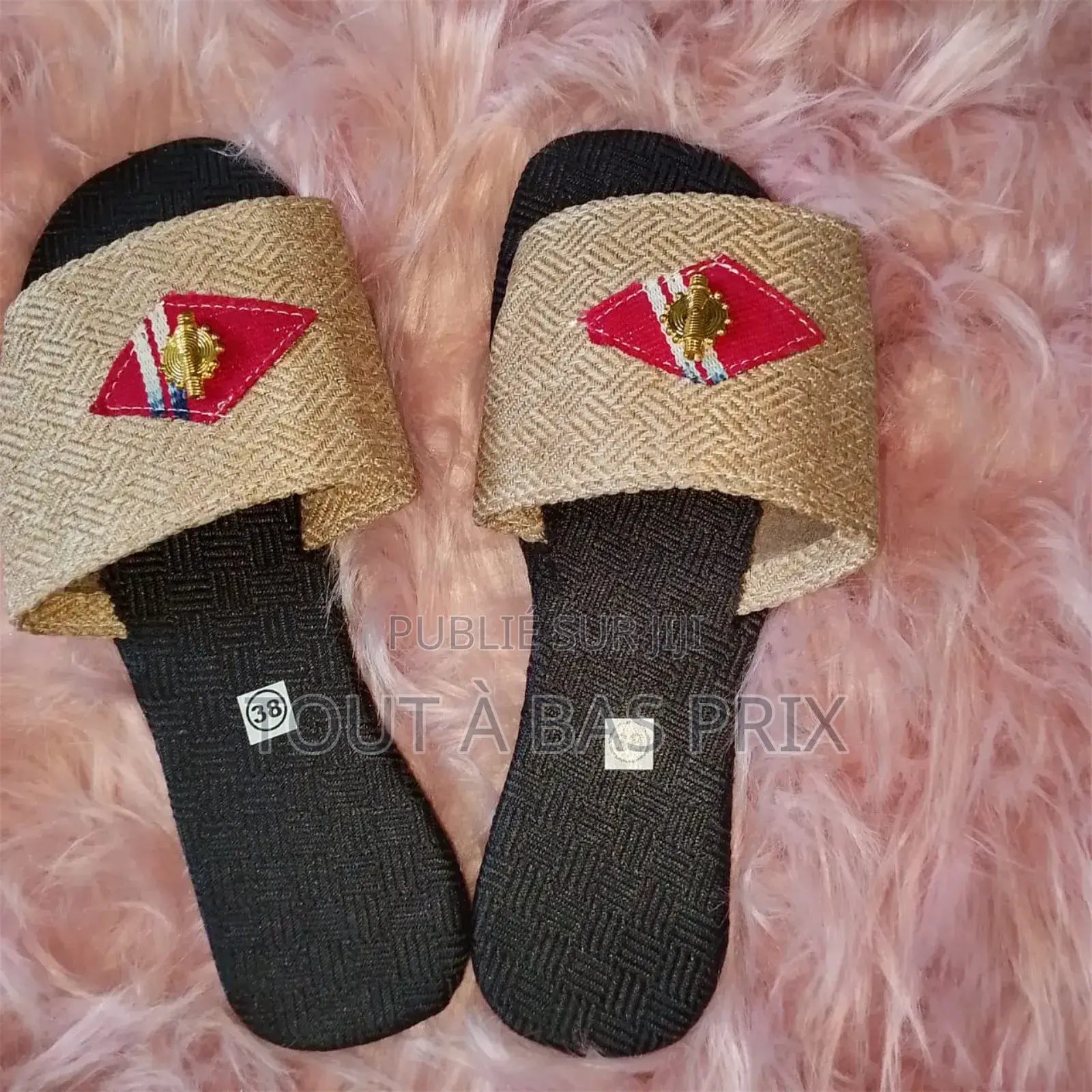 Sandales Femmes en Cuir, Raphia Et Autres