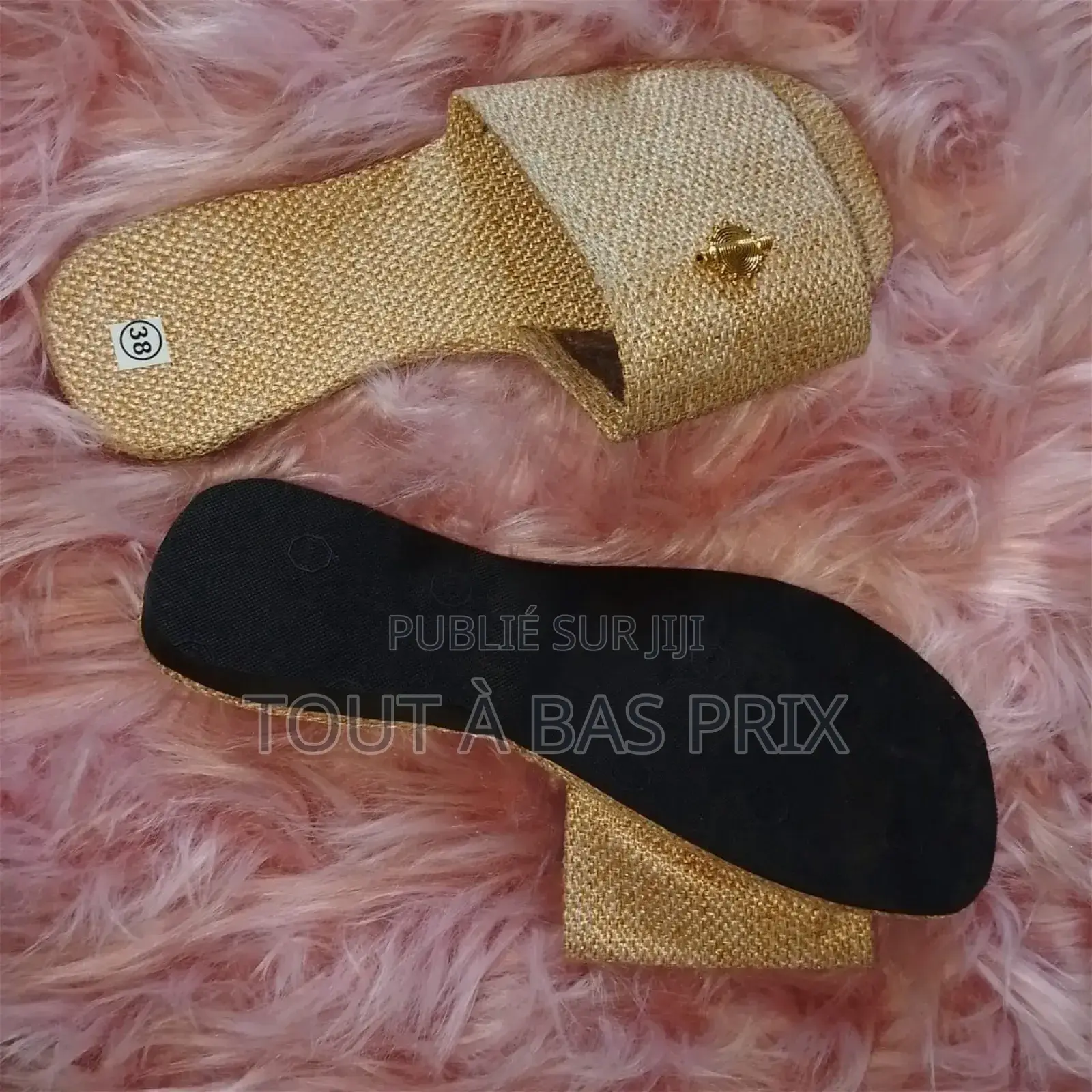 Sandales Femmes en Cuir, Raphia Et Autres