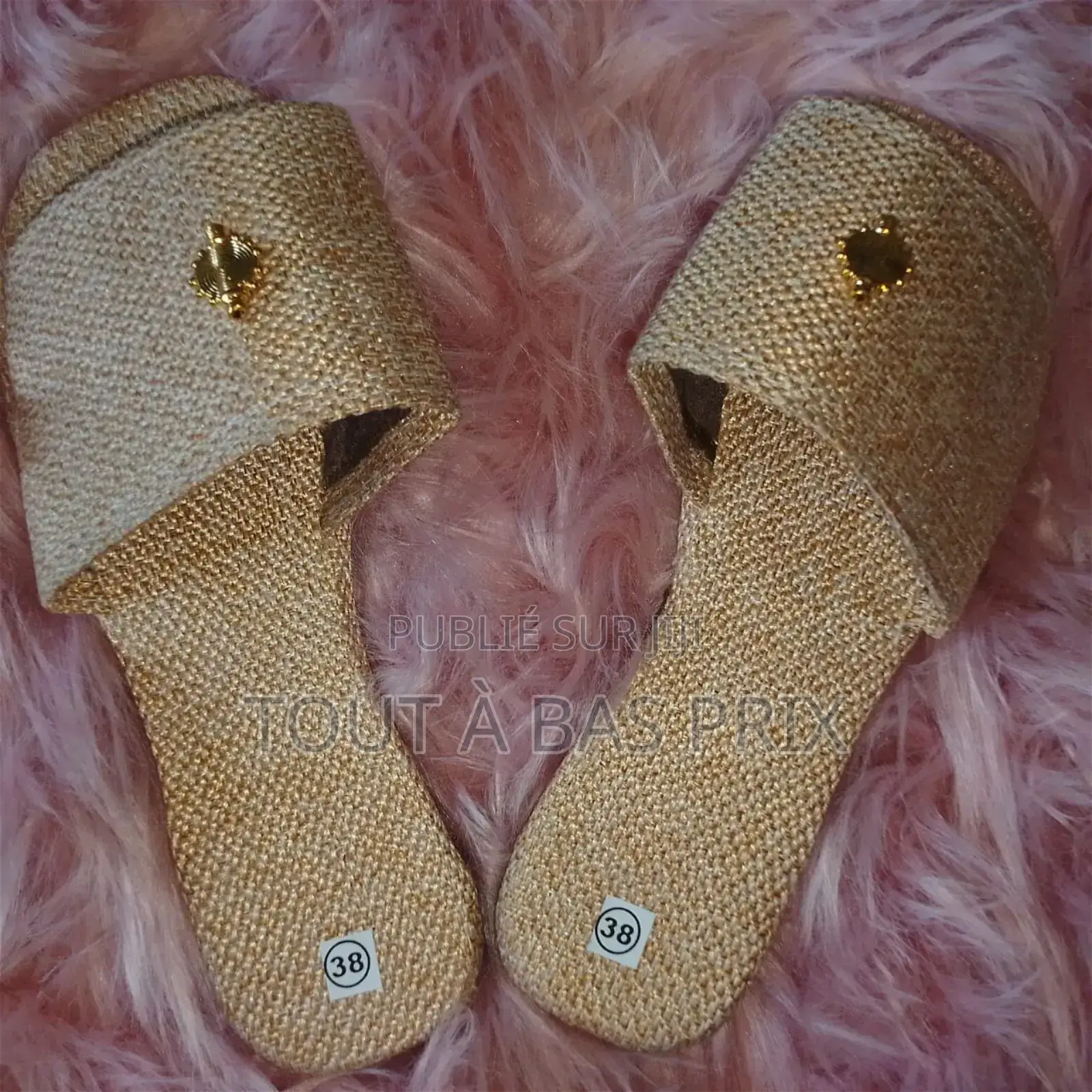 Sandales Femmes en Cuir, Raphia Et Autres