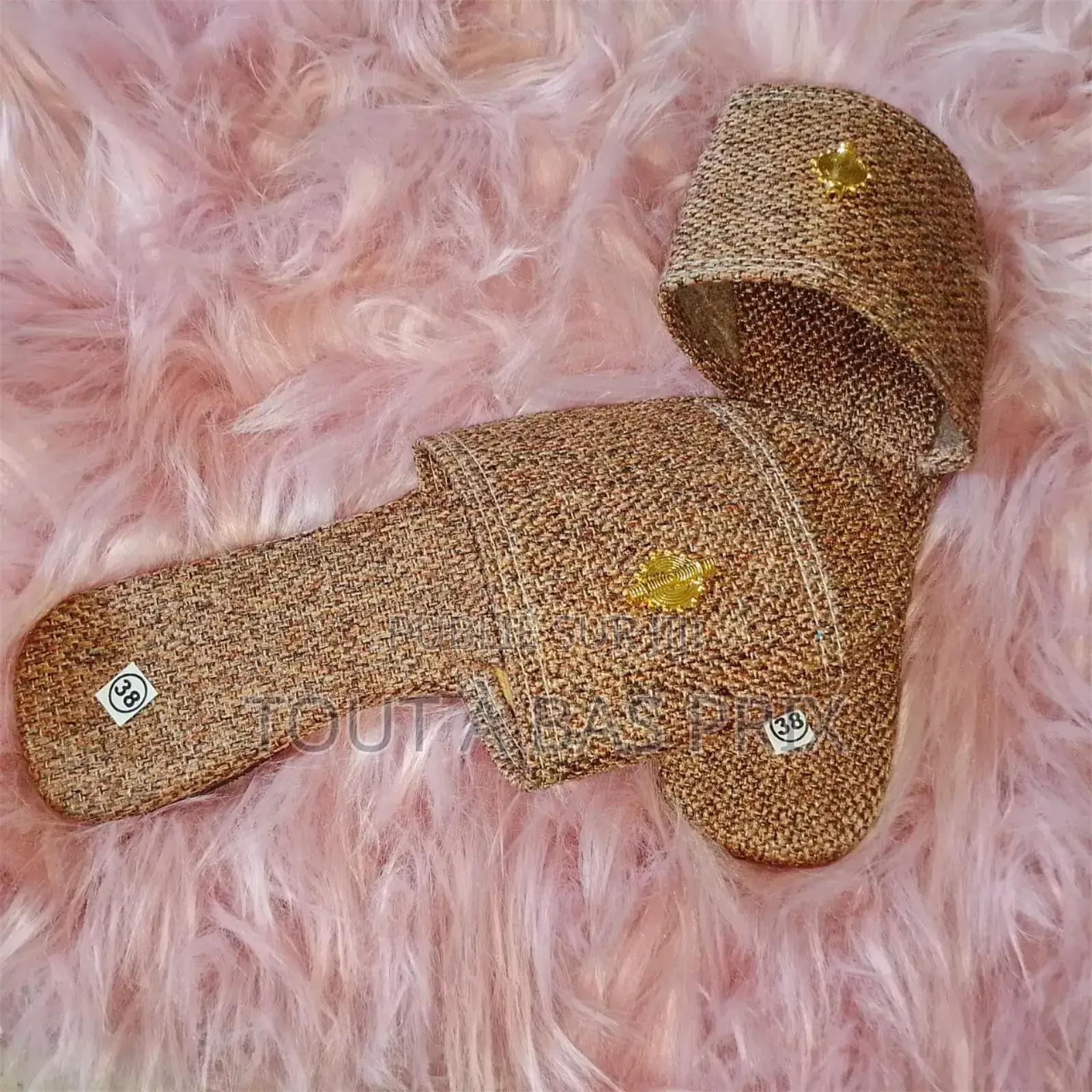 Sandales Femmes en Cuir, Raphia Et Autres