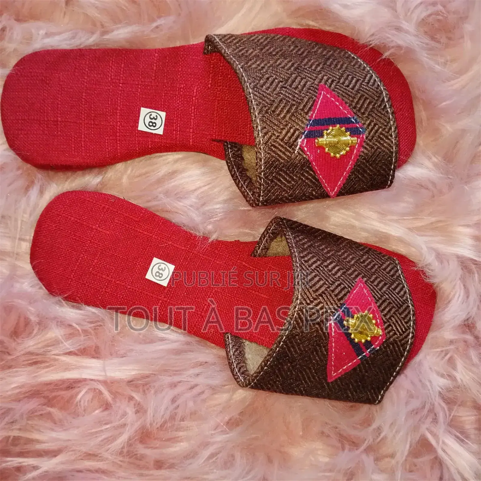 Sandales Femmes en Cuir, Raphia Et Autres