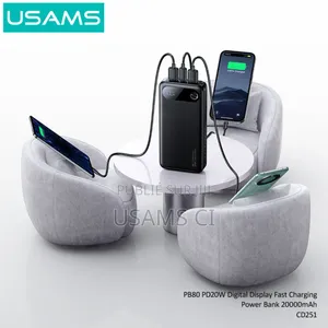 Power Bank Cd251 Pb80 Pd20w À Charge Rapide Avec Affichage Numérique