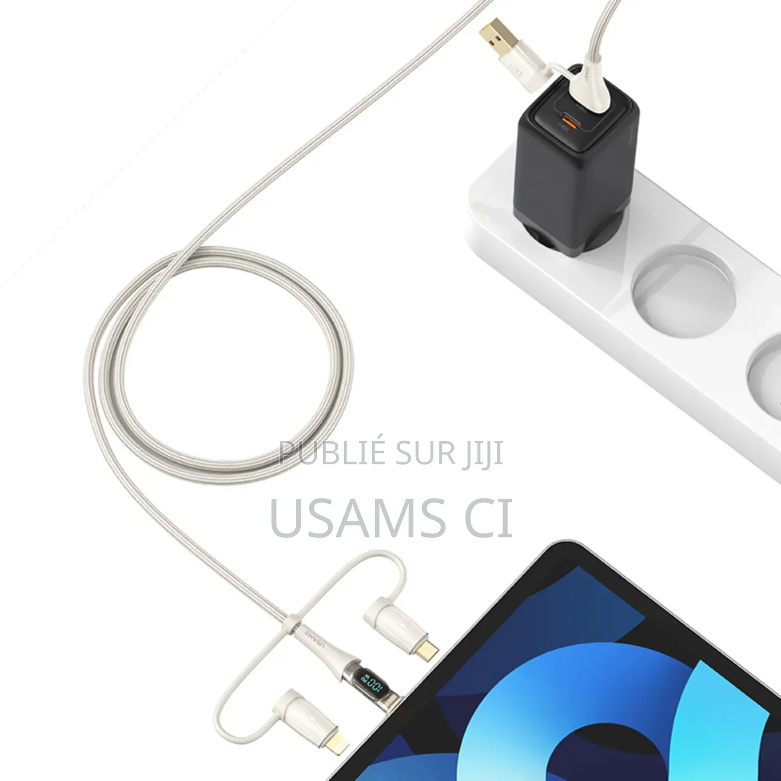 Us-Sj626 Pd100w A+C to C+L+M 6in1 Fast Charging