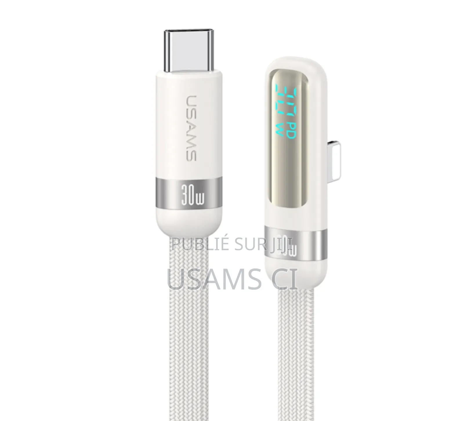 Câble De Charge Rapide Et De Données Us-Sj652 Pd30w Usb-C