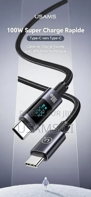 Câble De Charge Rapide Et De Transfert De Données Us-Sj671 Usb-C