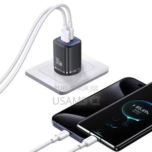 Chargeur Rapide Gan Double Port Ca+Ca Cc254 30 W (Ue) – Série Hc