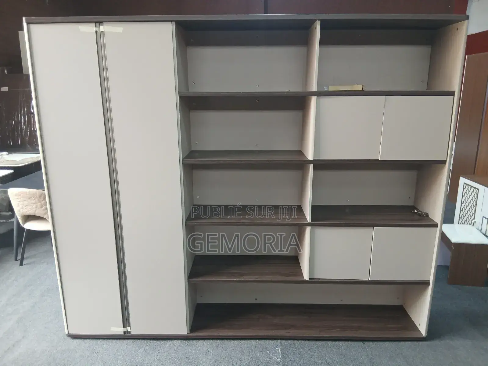 Bibliothèque Moderne Avec Rangements Fermés