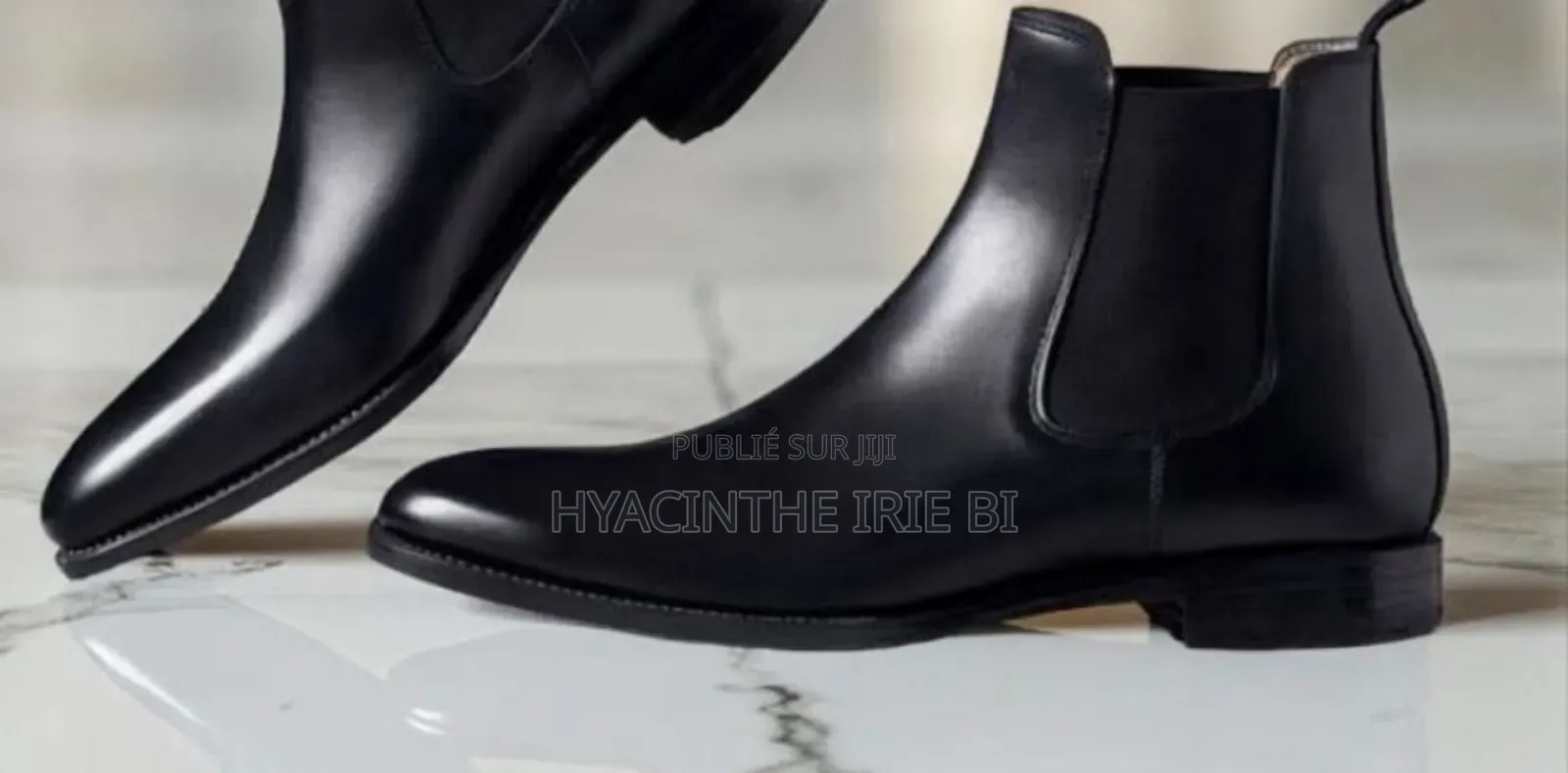 Souliers Boots Matière Cuir Authentique Original Qualité Irrép