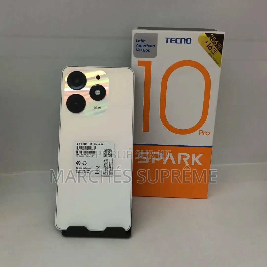 Nouveau Tecno Spark 10 Pro 128 GB Blanc