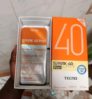 Nouveau Tecno Spark 40 Pro+ 128 GB Argenté