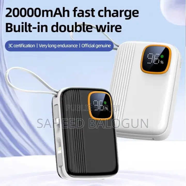 Station De Charge Rapide Portable Originale De 20 000 Mah