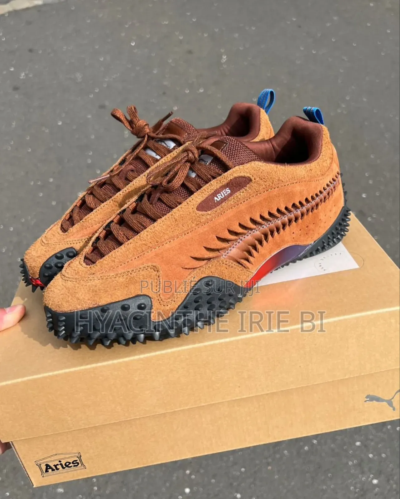 Puma Aries Authentique Semelle Cramponné Original Qualité