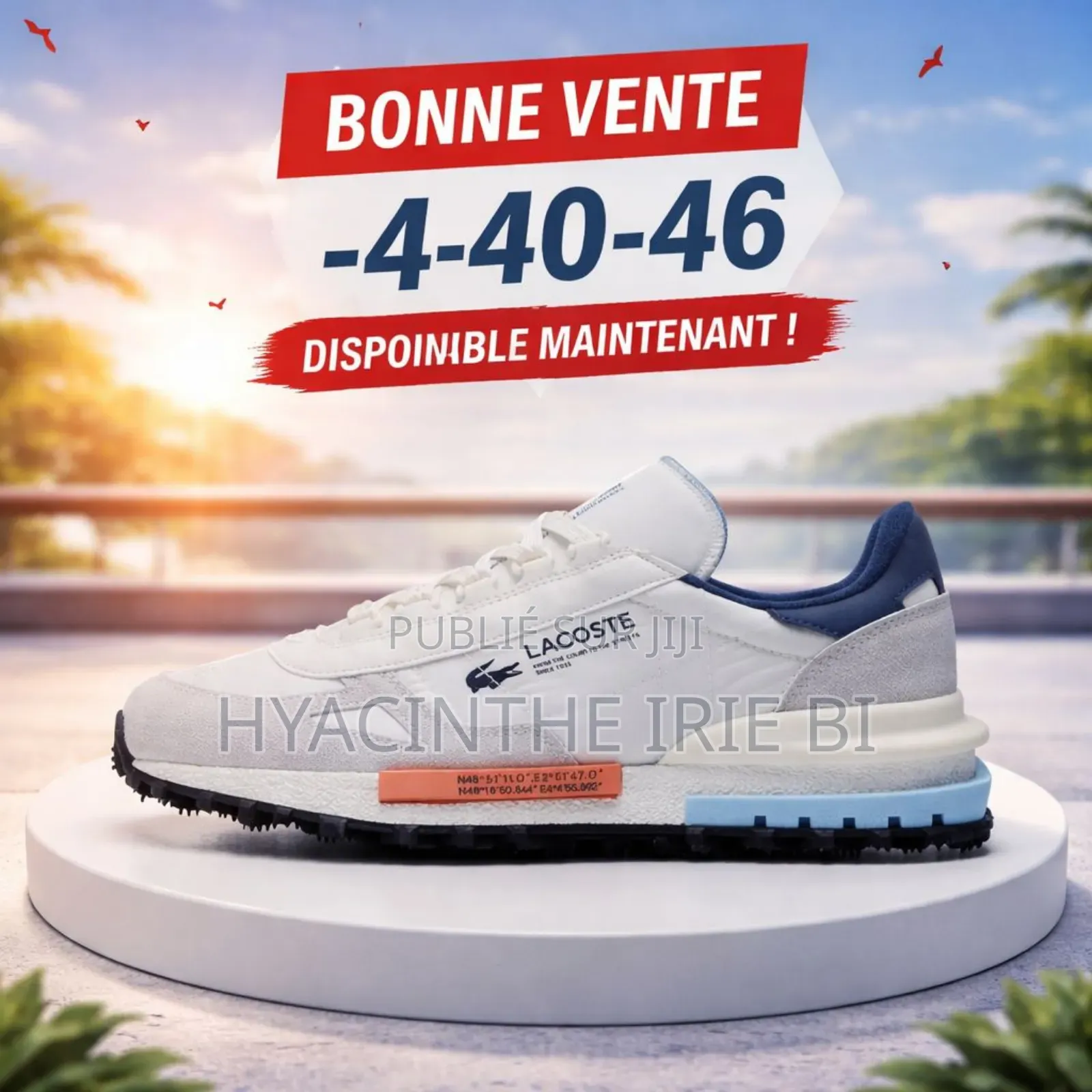Lacoste Sneakers Semelle Authentique Original Qualité Irréprochab