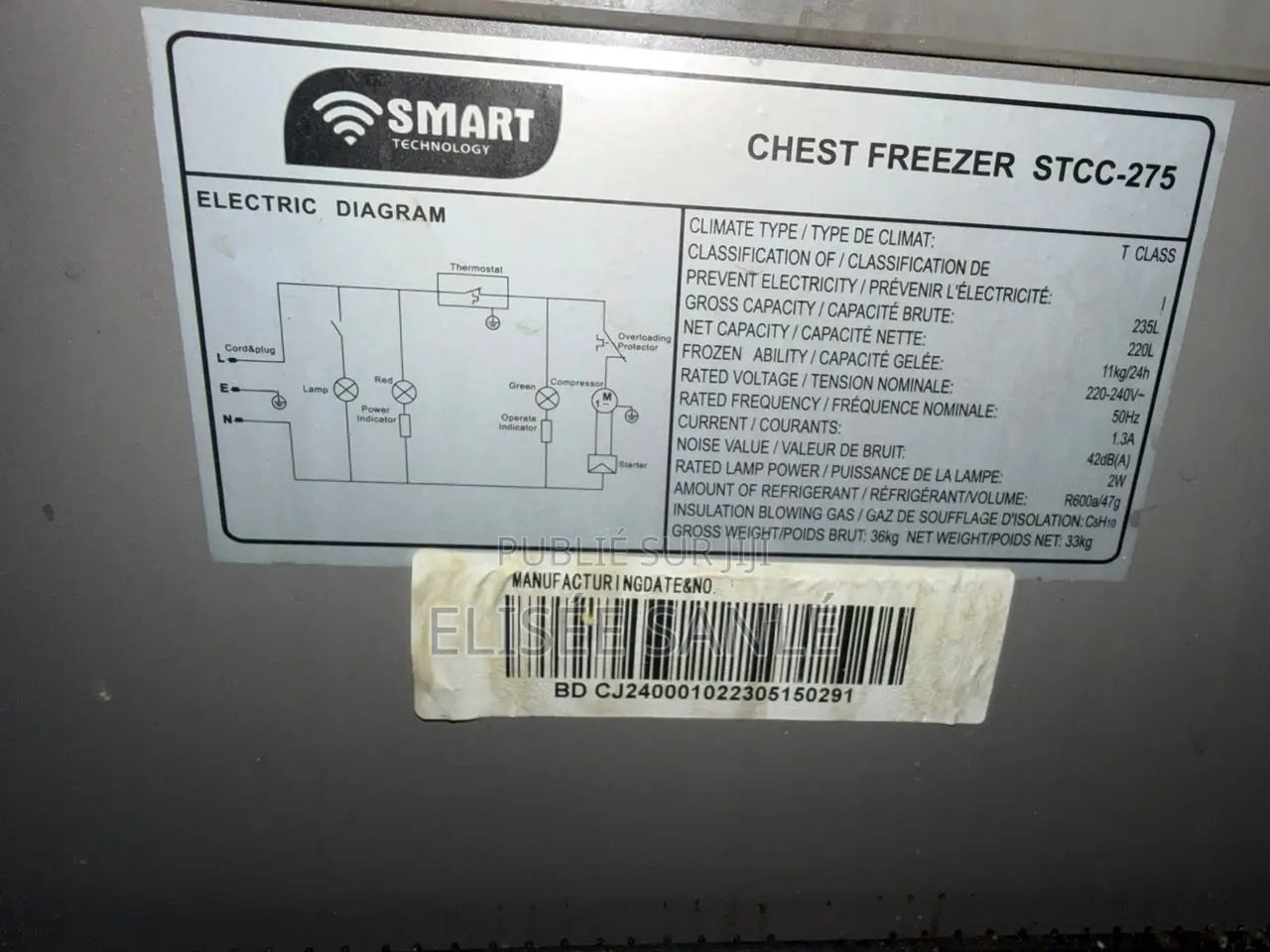 Congélateur Smart 220l