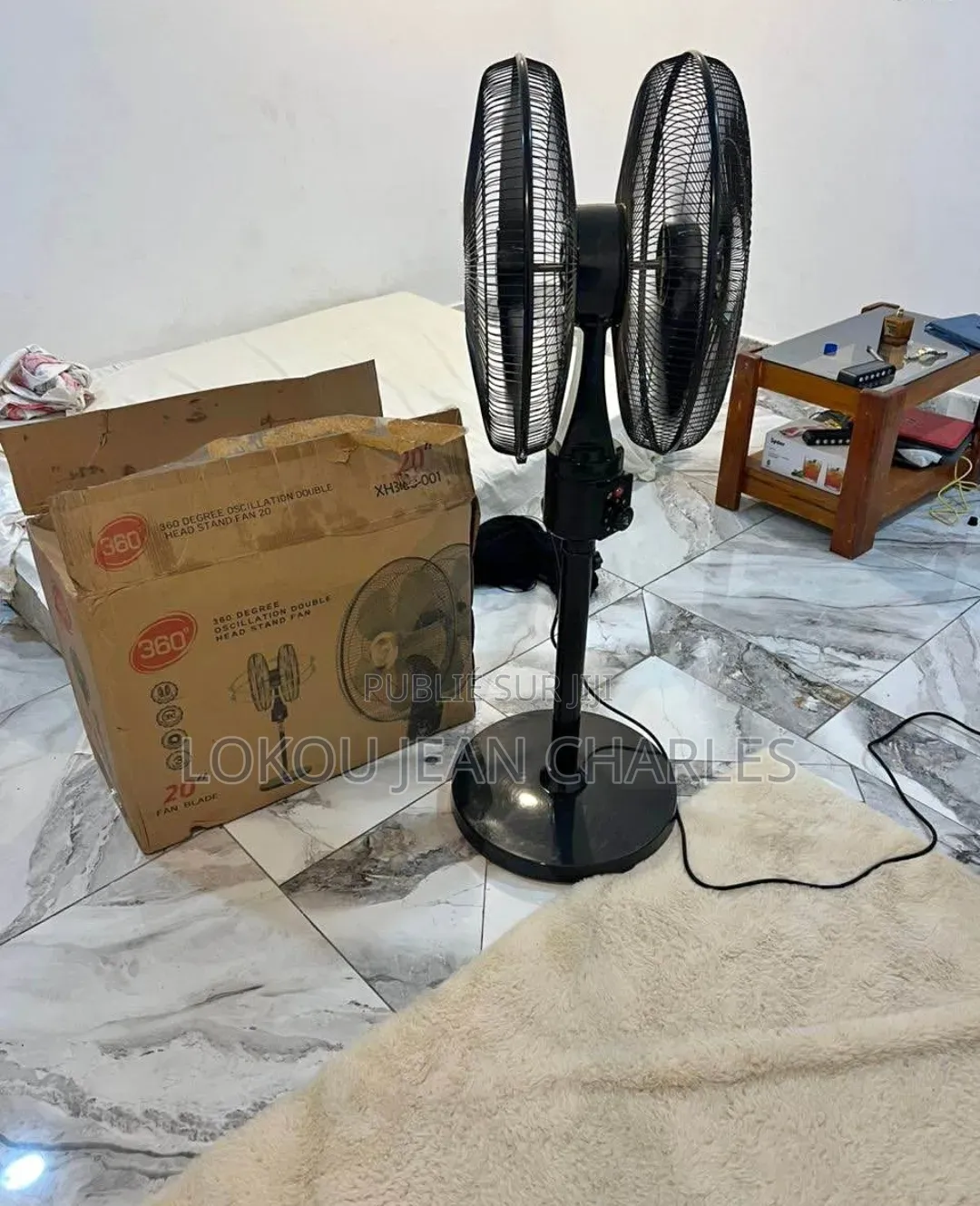 Ventilateur Rechargeable Double Tête en Promo Stock Limité