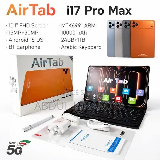 Nouveau AirTab i17 Pro Max 1 TB Argenté