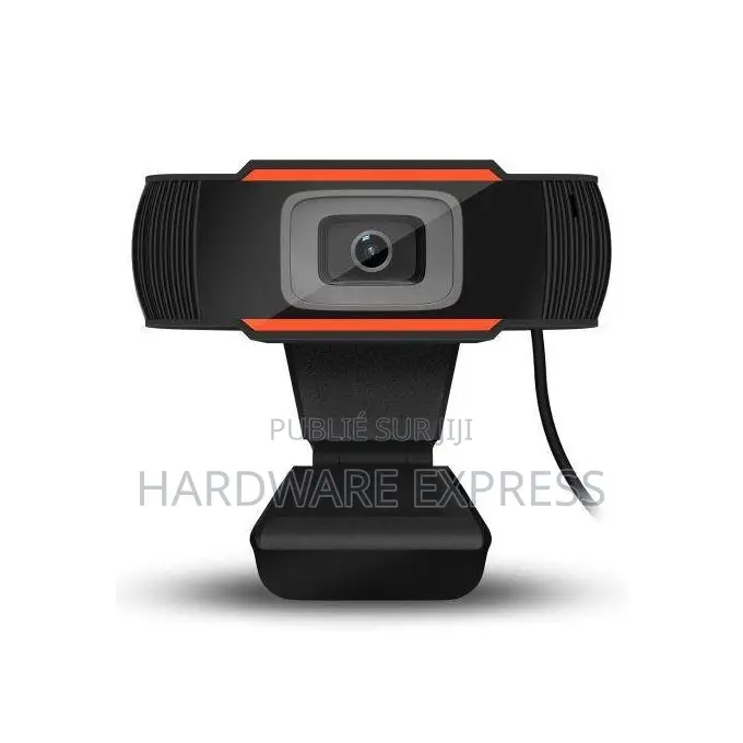 Caméra Web Usb Full Hd 1080p Avec Microphone – Noir Orange