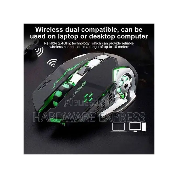 Souris Sans Fil 2.4g Rechargeable 5.2 Bluetooth Silencieuse