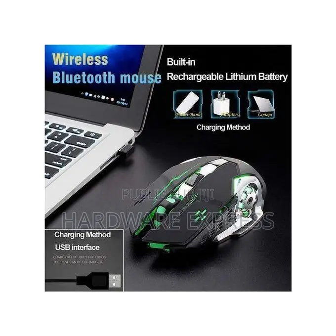 Souris Sans Fil 2.4g Rechargeable 5.2 Bluetooth Silencieuse