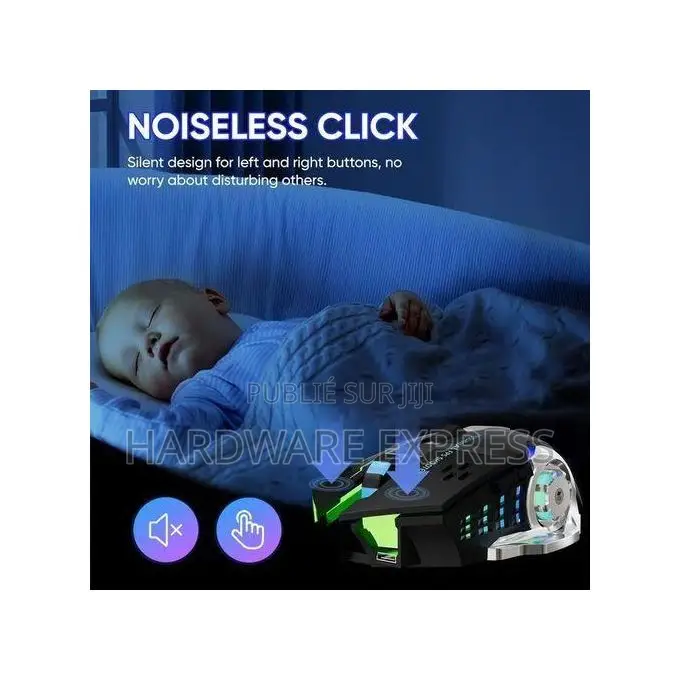 Souris Sans Fil 2.4g Rechargeable 5.2 Bluetooth Silencieuse