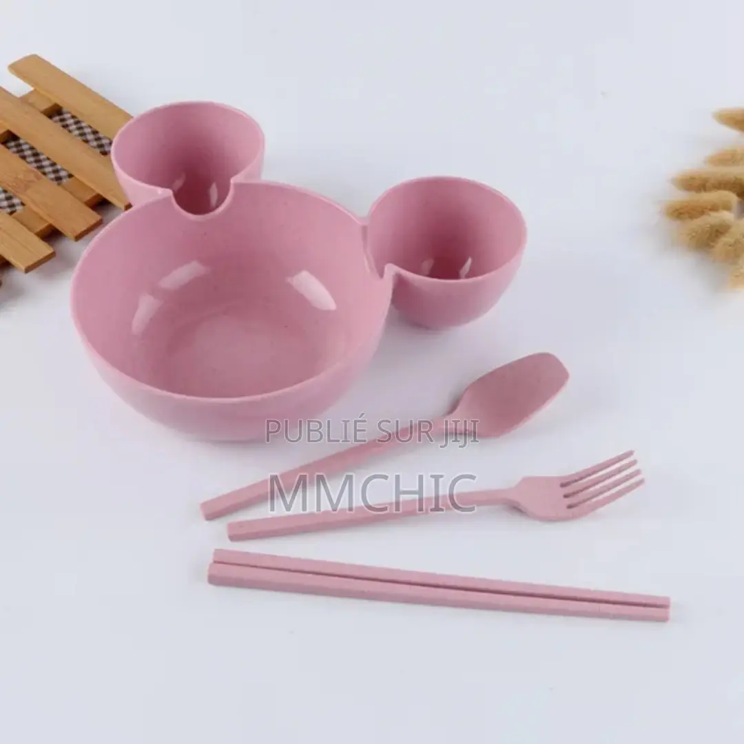Kit De Repas Pour Enfant Design Mickey 4 PCS