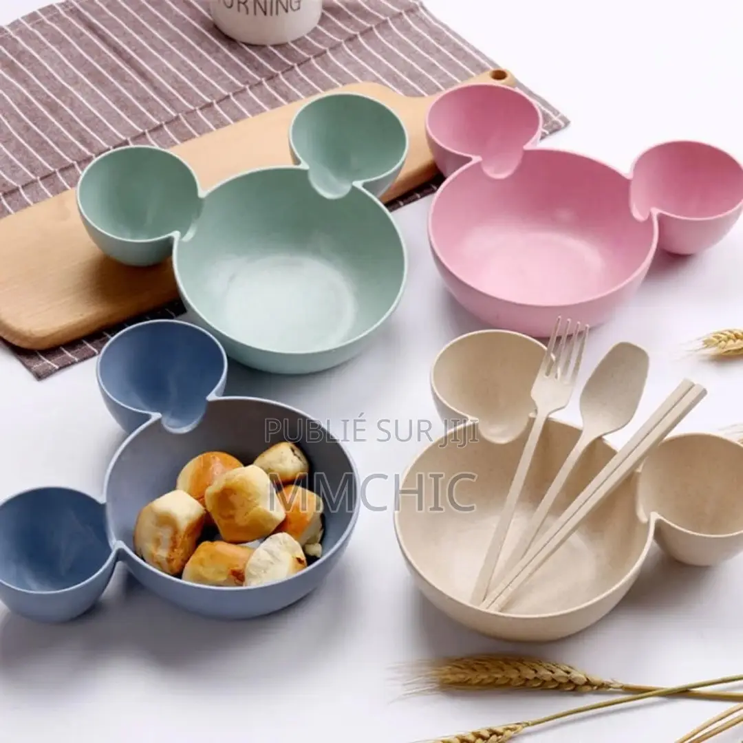 Kit De Repas Pour Enfant Design Mickey 4 PCS