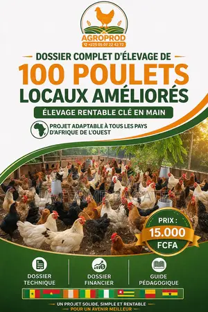 Projet Redigé D’Élevage De 100 Poulets Locaux Améliorés