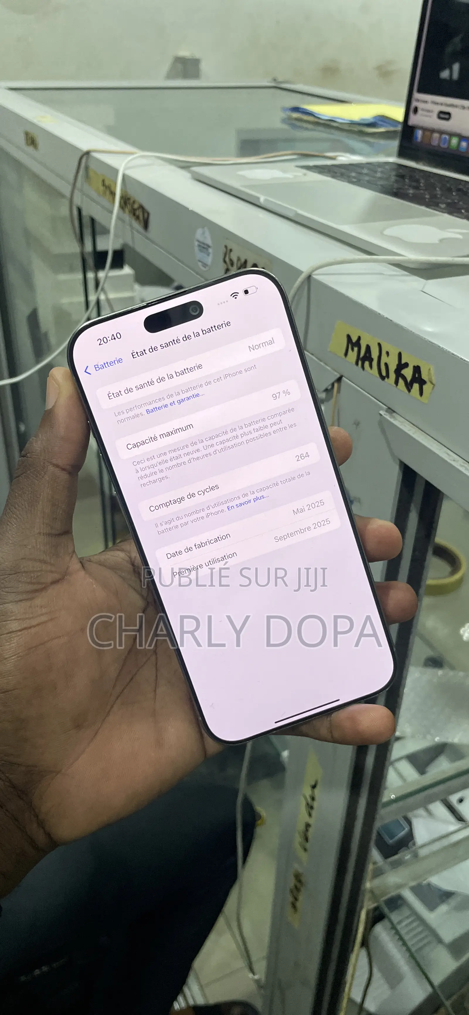 Apple iPhone 15 Pro Max 256 GB Argenté