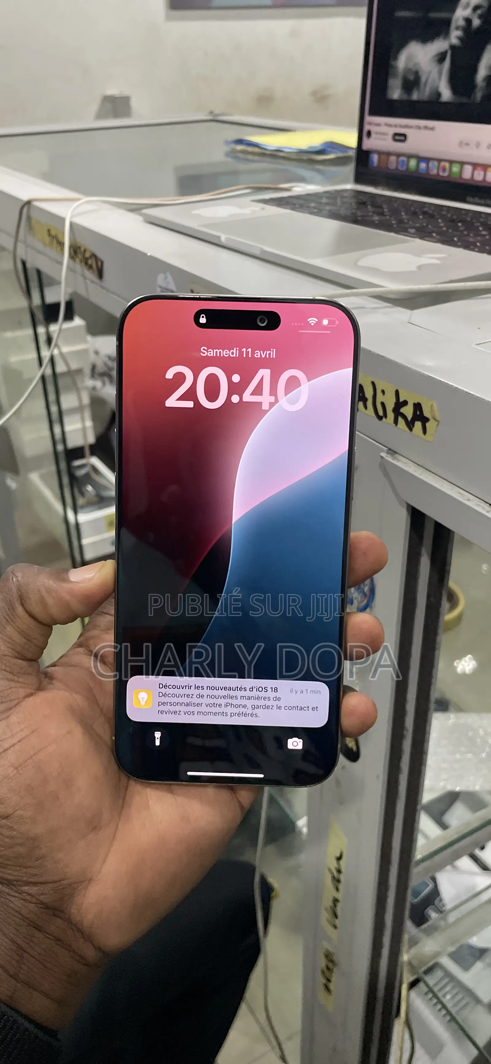 Apple iPhone 15 Pro Max 256 GB Argenté