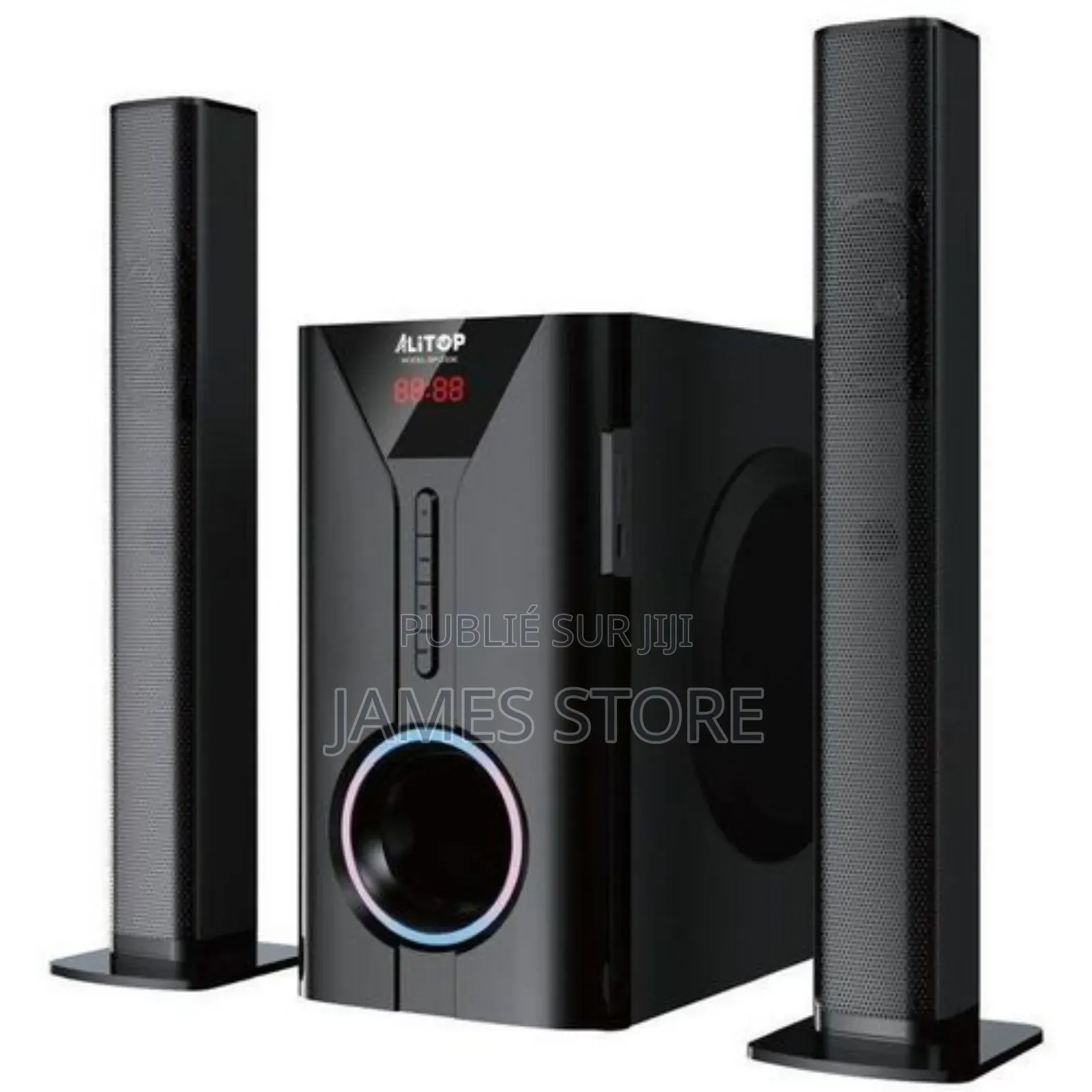 Alitop Woofer Sp-2506 Home Cinéma - Chaîne Hi-Fi - Noir