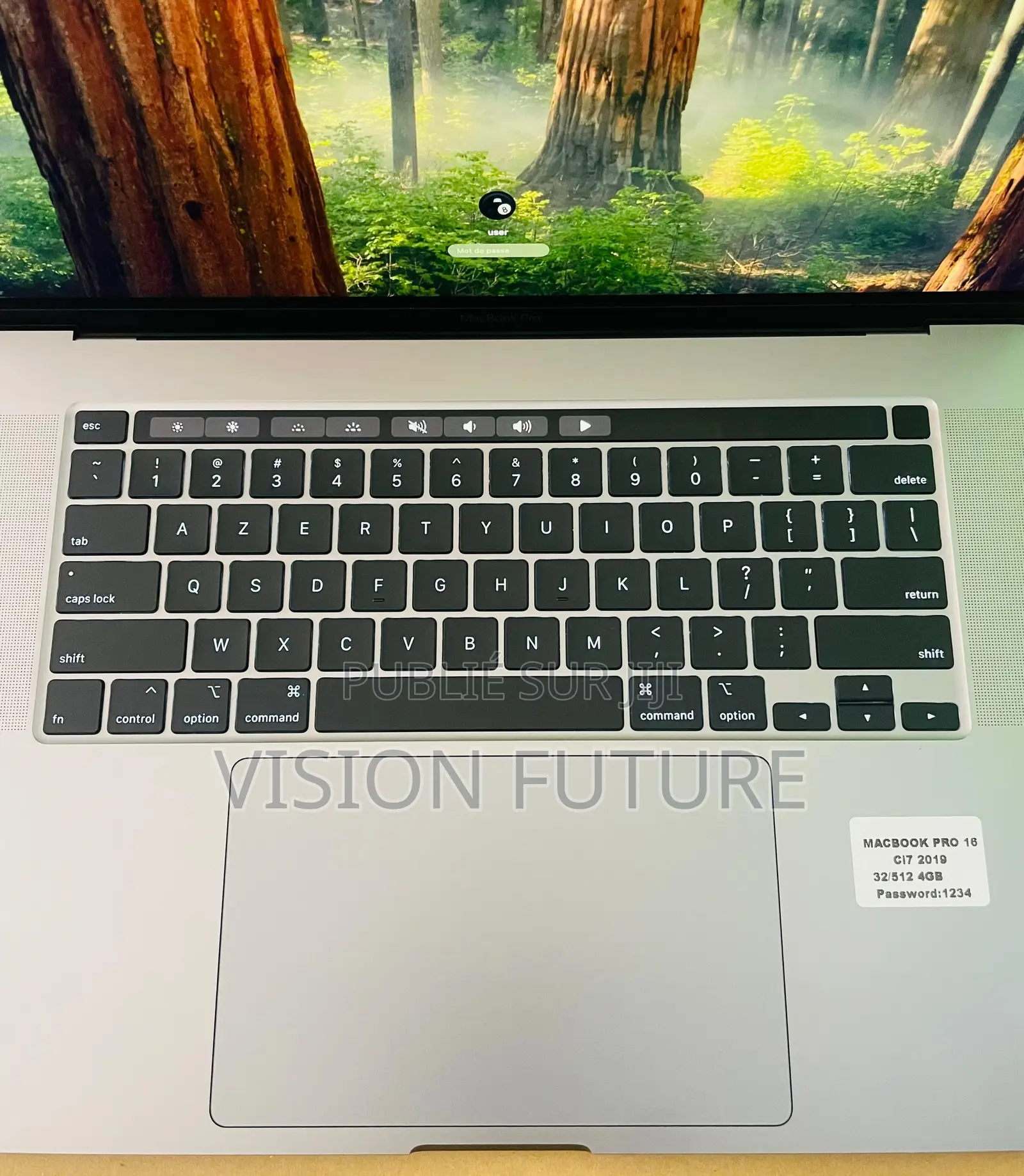 Ordinateur portable Apple MacBook Pro 2019 32GB Intel Core i7 SSD 512GB