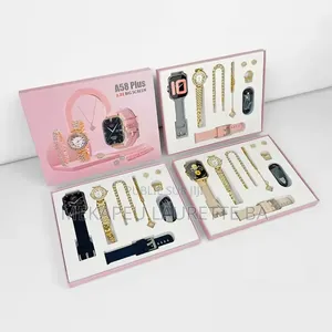 Ensemble Montre Connecté Et Bijoux en Acier Inoxydable