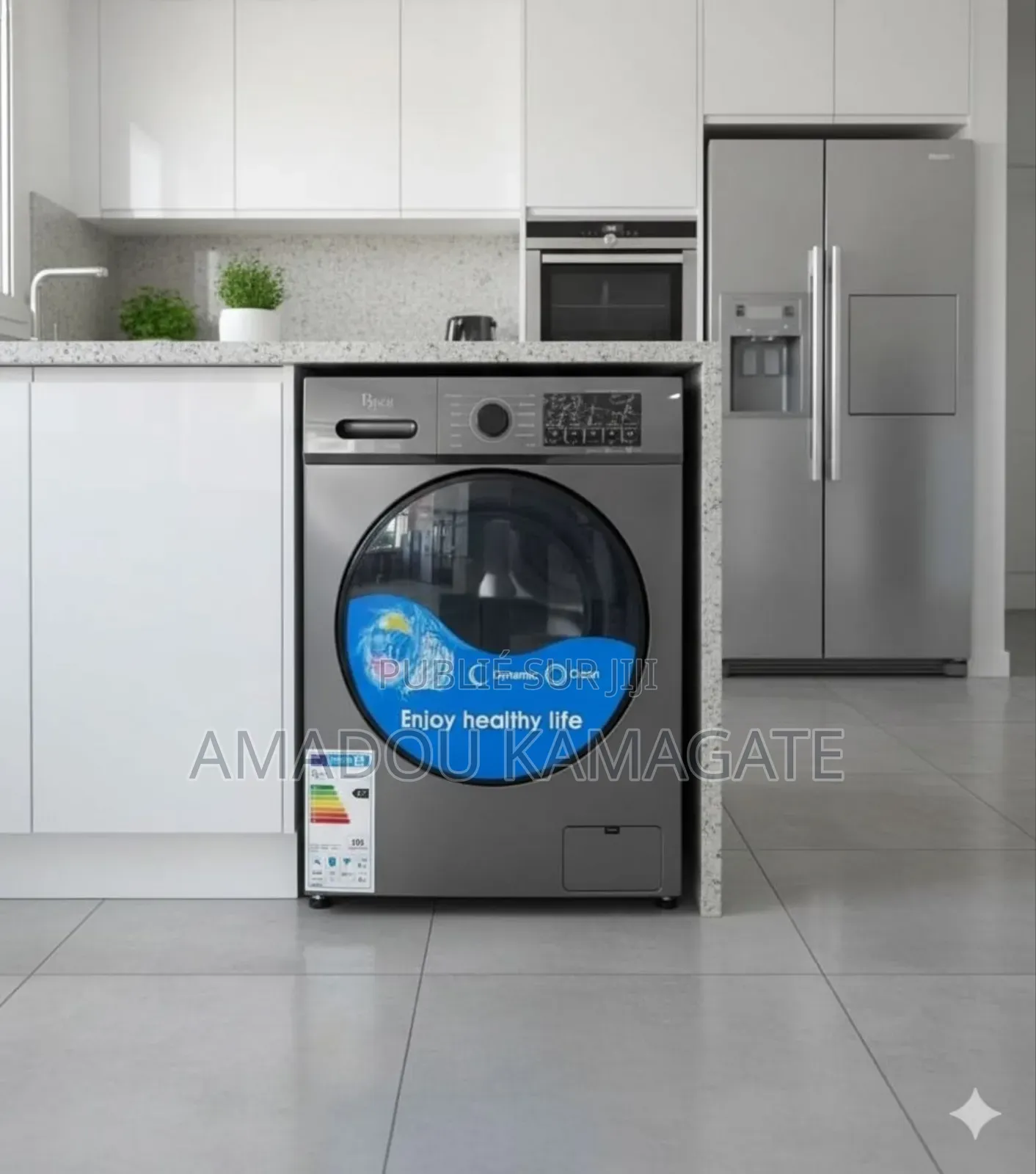 Machine À Laver Automatique Roch Modèle RWM-Fl-L(S) 9.0kg