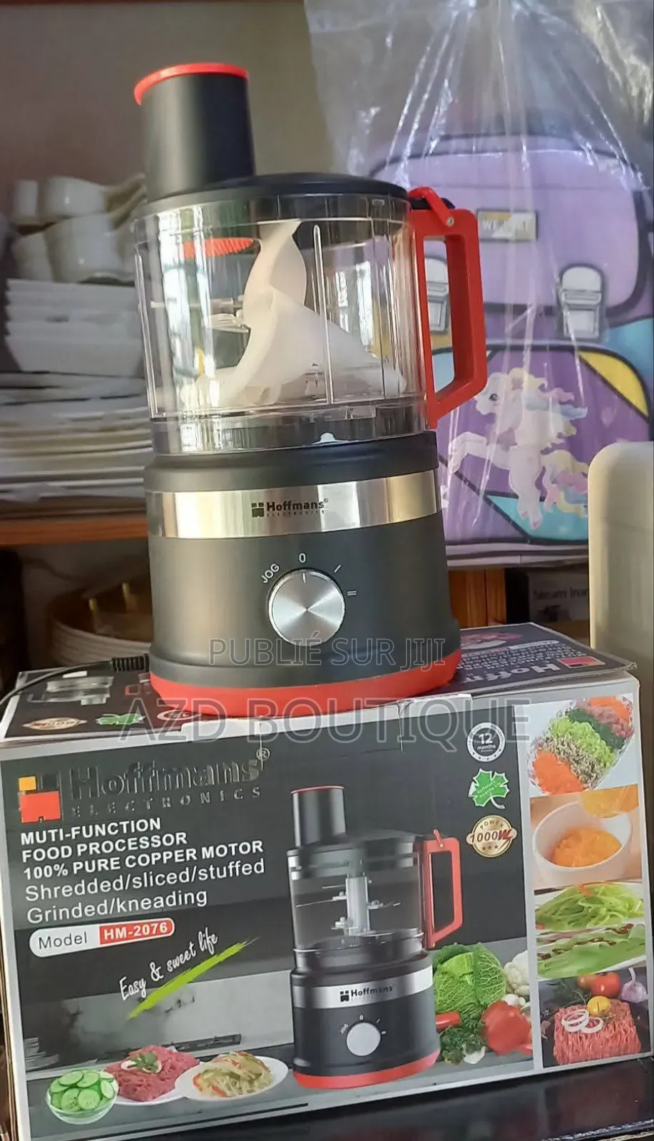 Robot Culinaire 5-en-1 : Hacher, Trancher, Râper, Moudre Et Pétrir