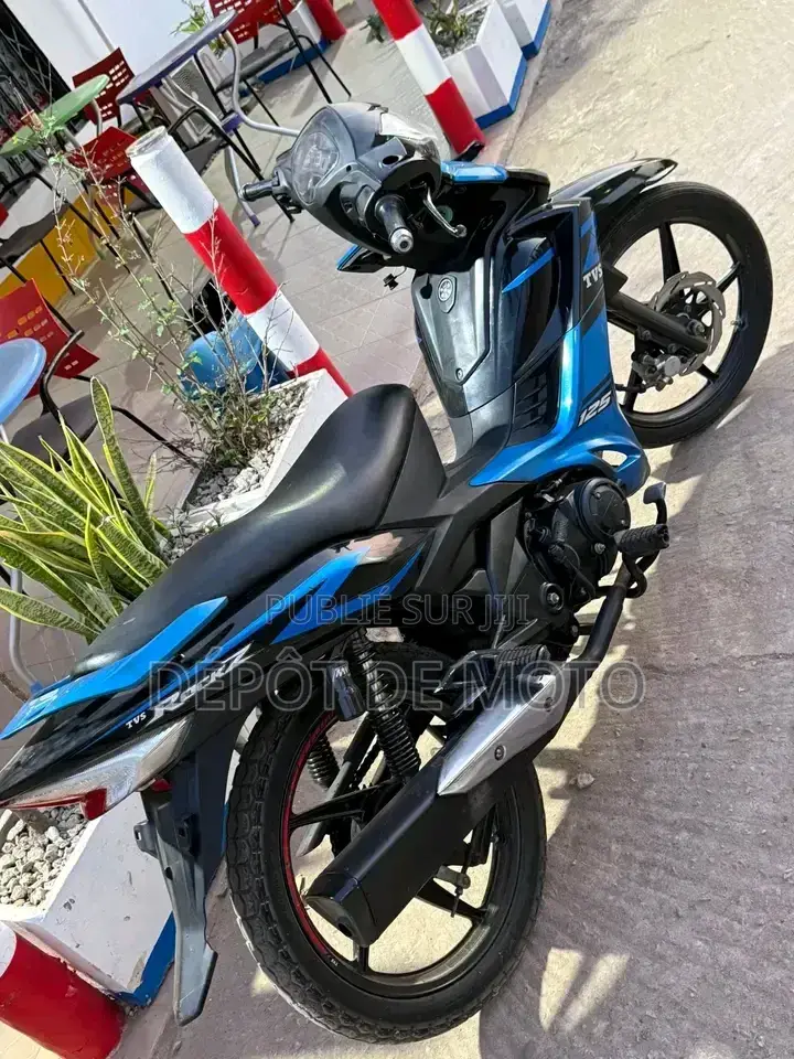 Nouveau TVS Rockz 125 2024 Bleu