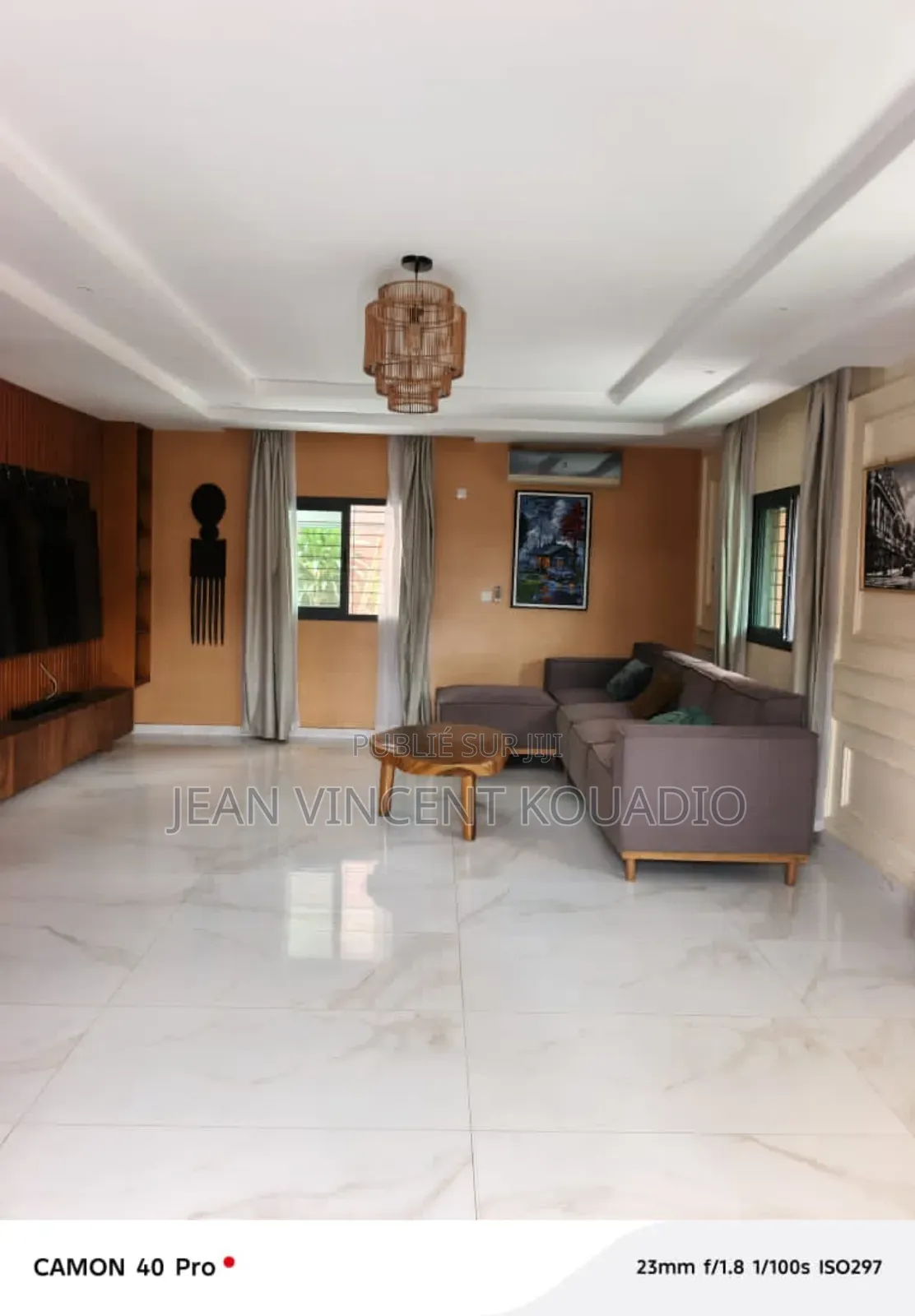 Meublé 3chbre Villa dans Particulier, Cocody à Vendre