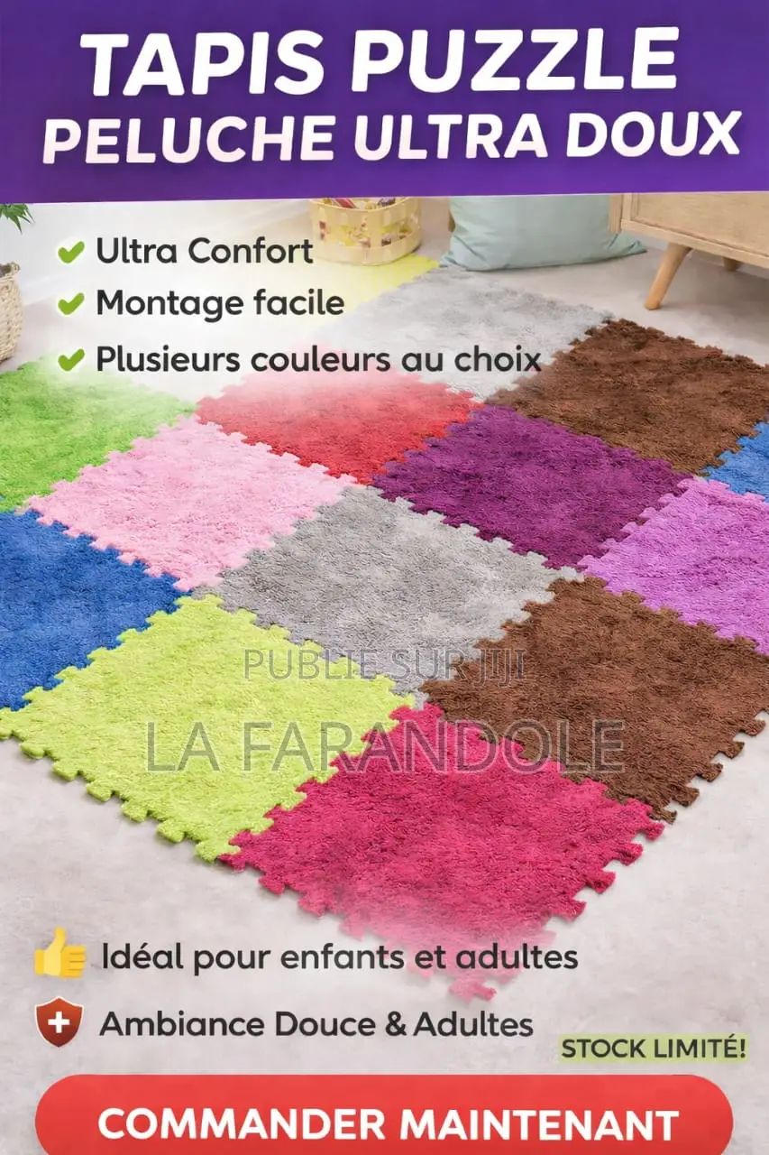 10 Lots De Tapis Puzzle En Peluche