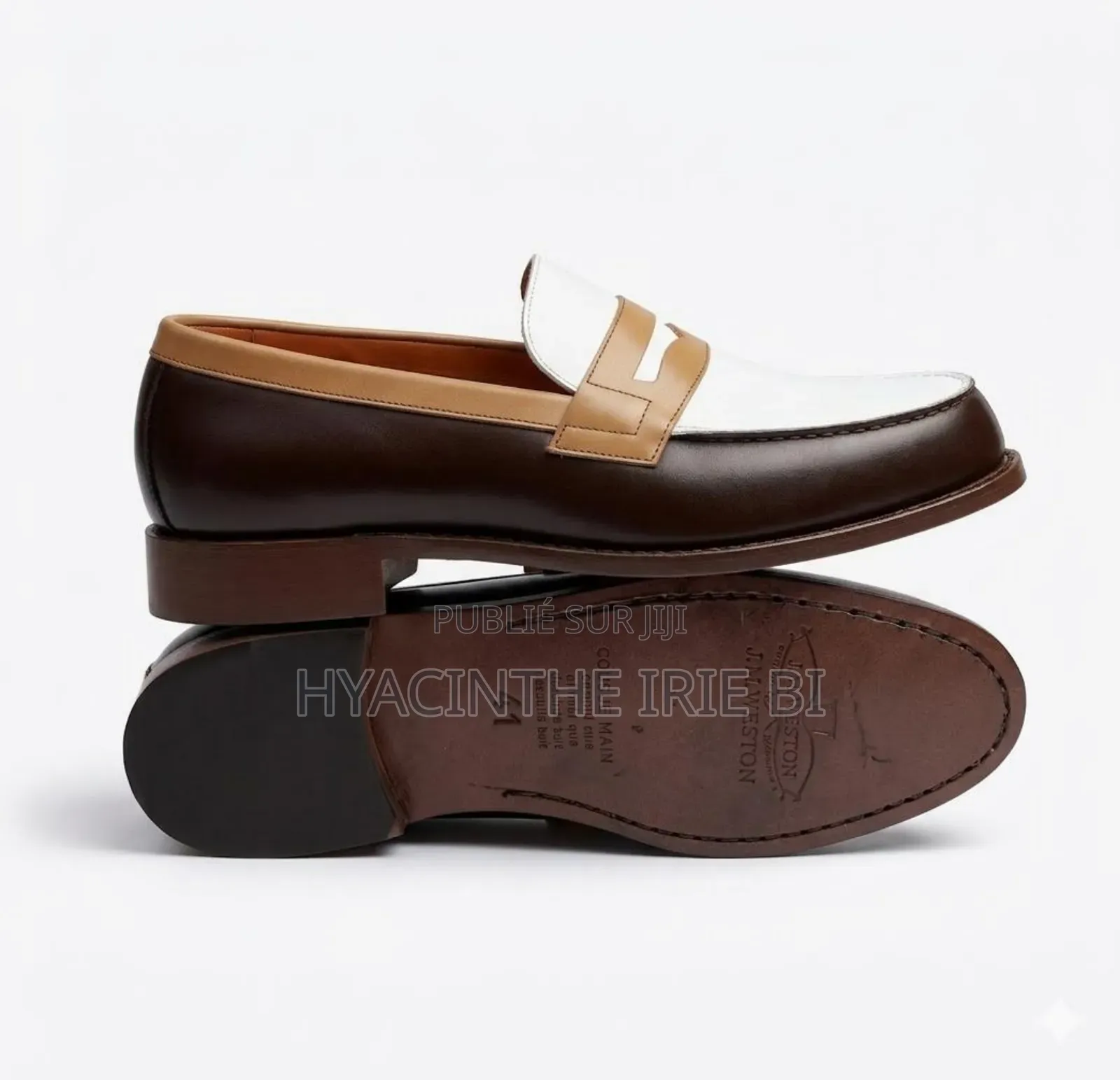 Maucassin Matiere Cuir Deux Thons Authentique Original Qualité