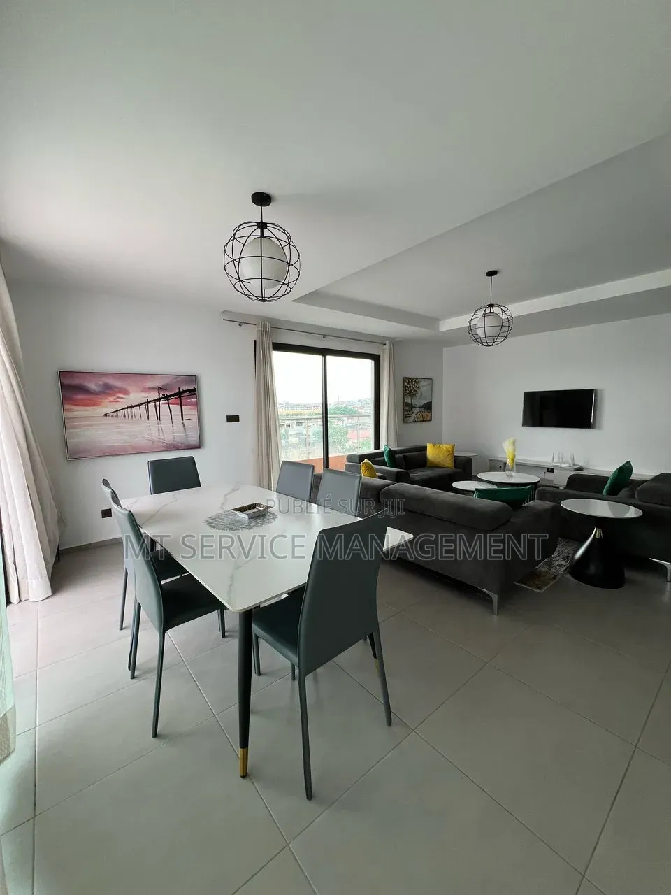 Meublé 1chbre Appartement dans Mt Services Location, Cocody à Louer